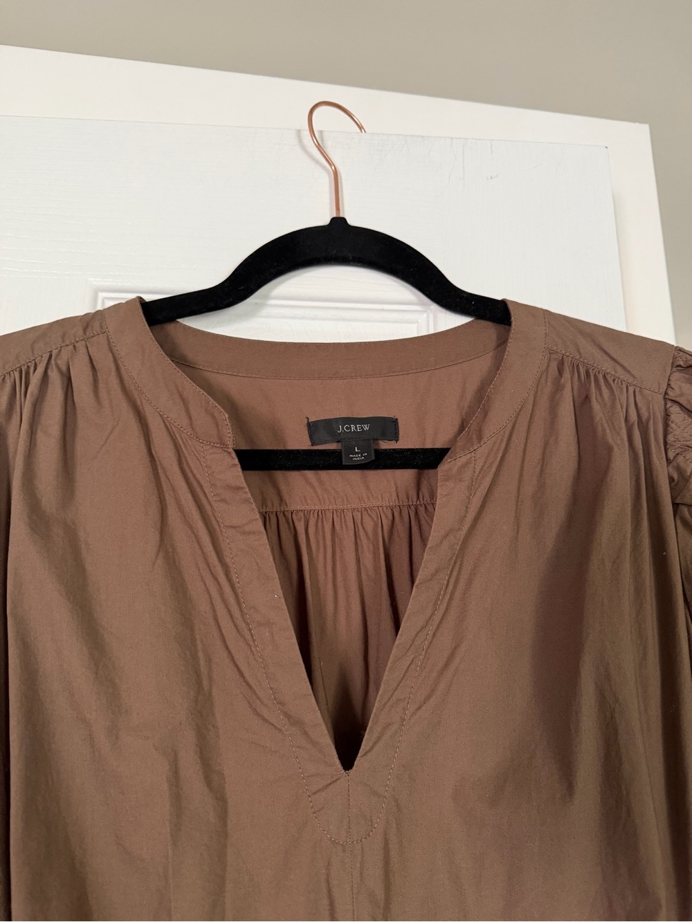 Jcrew Brown Long Belted Maxi Dress Long Sleeve Modest - Picture 3 of 6